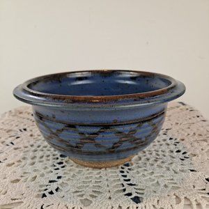 Signed Studio Stoneware Pottery Bowl